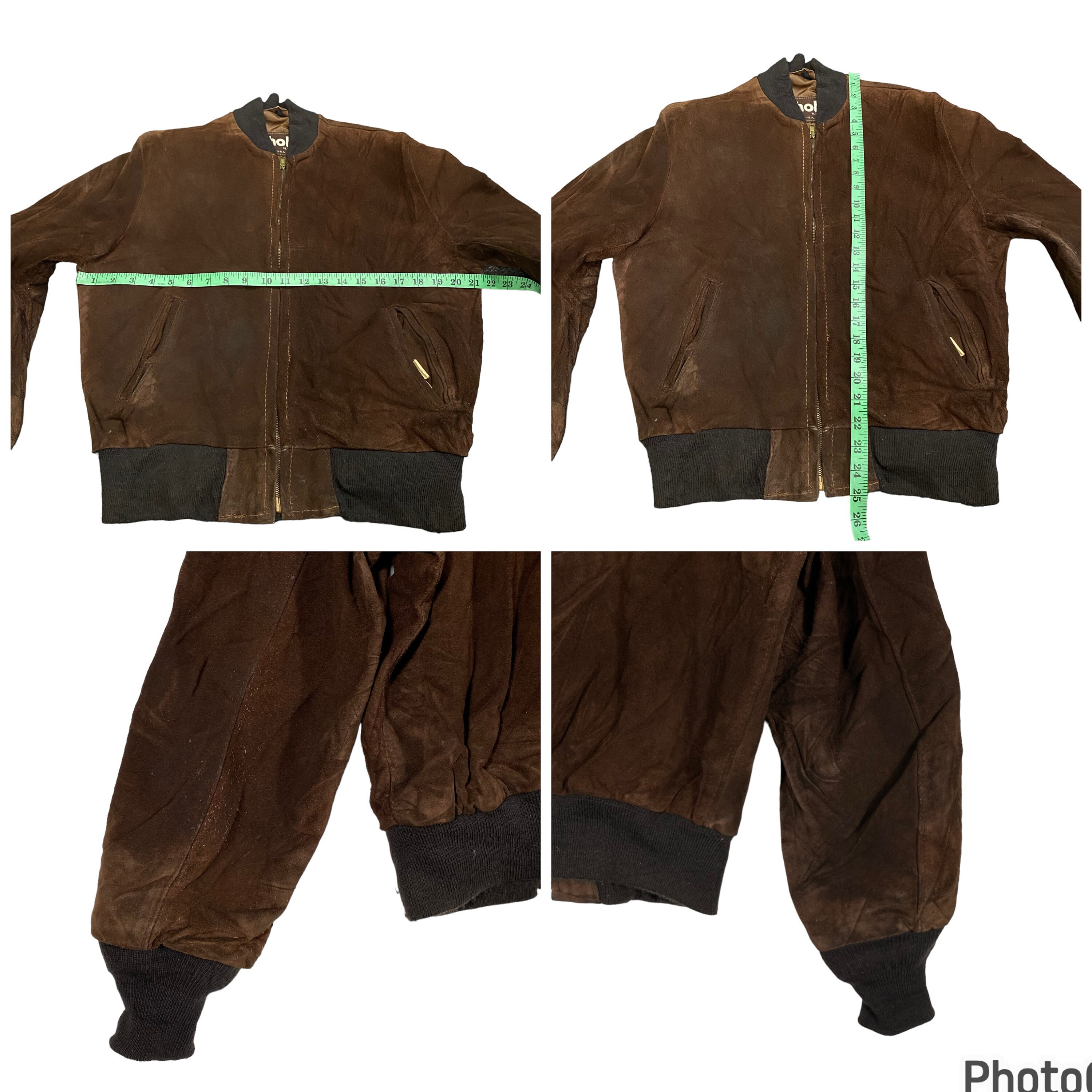 Vintage 80s Schott Leather Suede Zipper Jacket Size 40 (M Vintage 80s Schott Leather Suede Zipper Jacket Size 40 (M