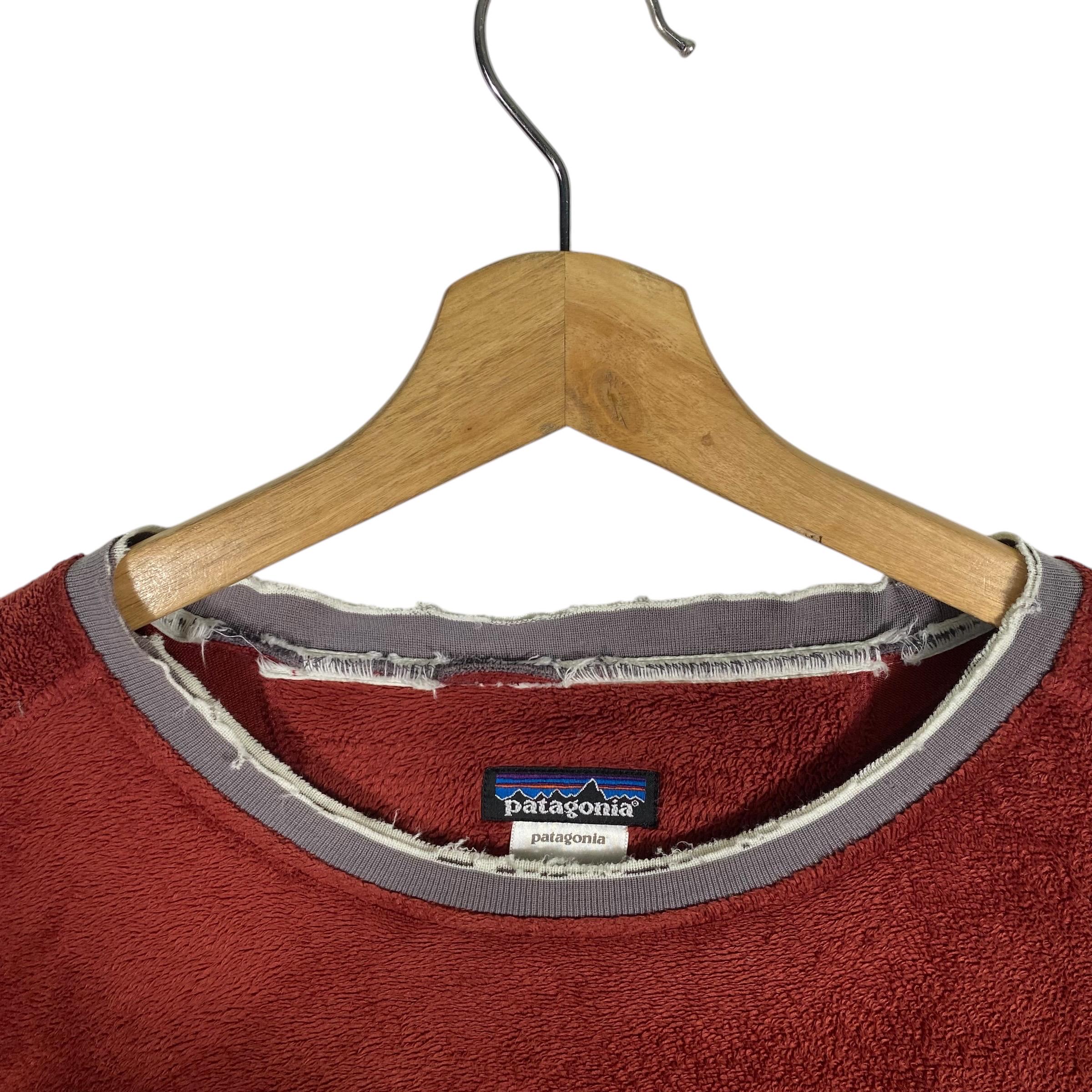 Vintage Patagonia Rhythm Fleece: Maroon Long Sleeve (XL Fit) - Etsy