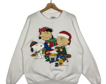 Vintage 70s Snoopy Peanuts Rah Rah School Rally Pop Art Sweater M