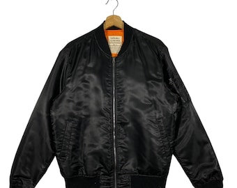 Vintage Uniqlo MA-1 Bomber Jacket Japanese Brand Military Style