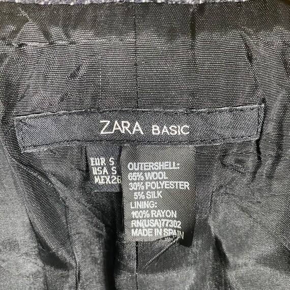 Zara Basic Wool Button Jacket S Size Darkgrey Col… - image 7