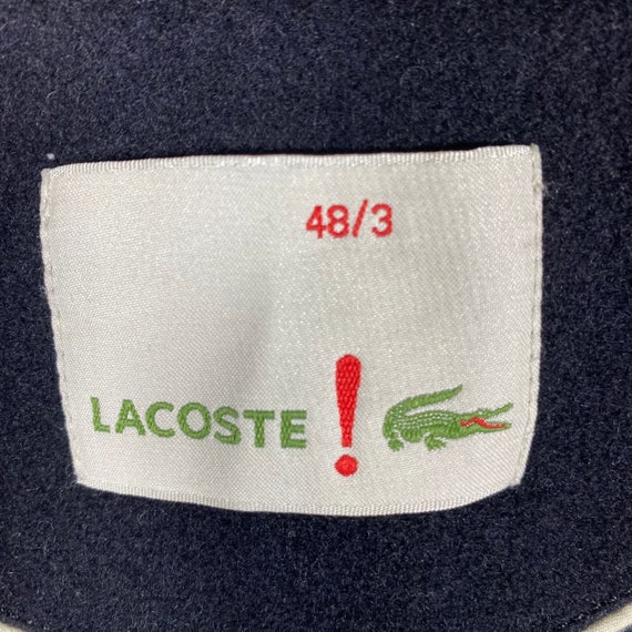 Vintage Lacoste Varsity Bomber Wool Jacket Size 48/3 … - Gem