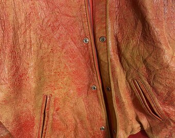 ジャケット・アウター 90S OLD NEO BLOOD KING SIZE CHORE JACKET Vintage Neo Blood Tokyo Leather Jacket Button/zipper F Size