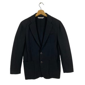 Vintage Armani Collezioni Wool Blazer S Black Colour