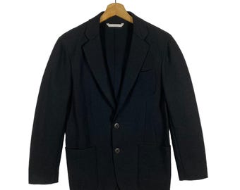 Vintage Armani Collezioni Wool Blazer S Black Colour