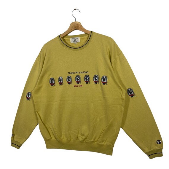 ピカソ　Picasso ヴィンテージ　アート　スウェット　88年　USA 80s 80'S PABLO PICASSO FULL PRINT SWEAT（パブロピカソ総柄