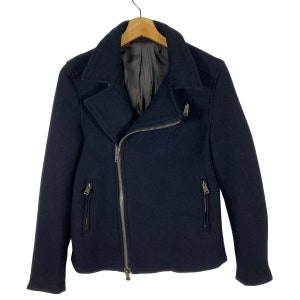 Vintage Abahouse Wool Jacket Size 2 (s)  Navyblue Colour