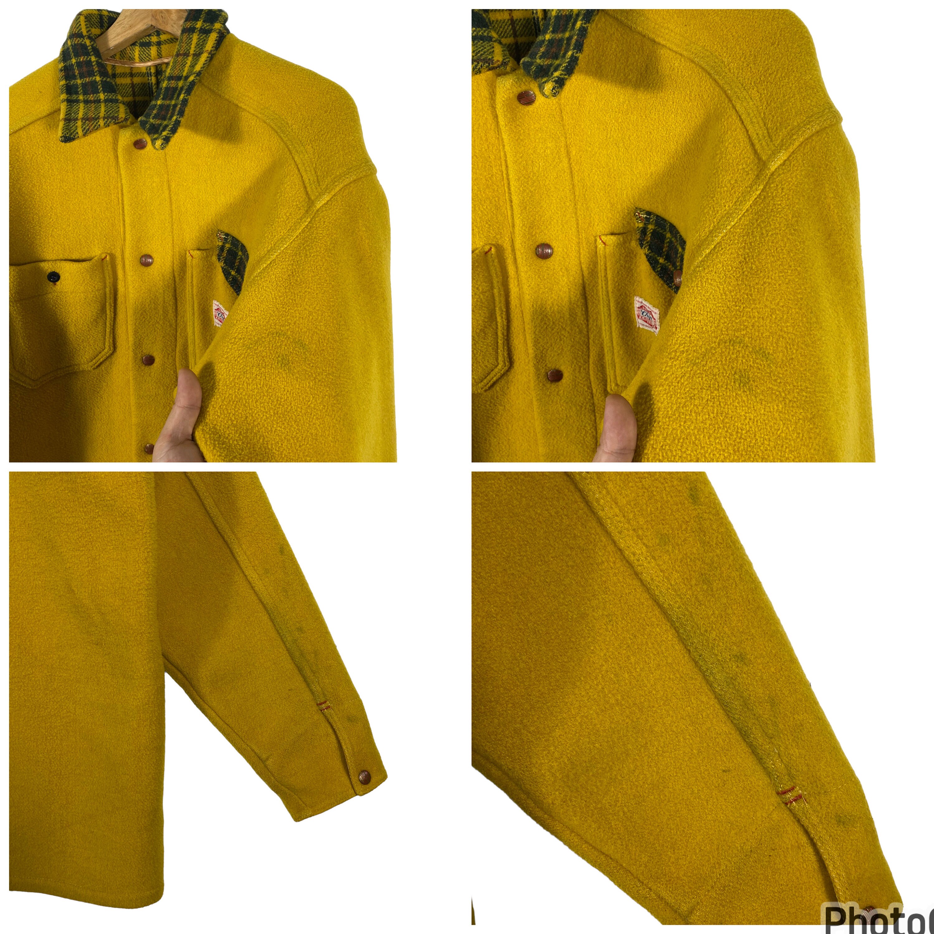 ジャケット・アウター 60's Vintage H.C. WoolCoat Cream Yellow 60's Vintage H.C. WoolCoat Cream Yellow