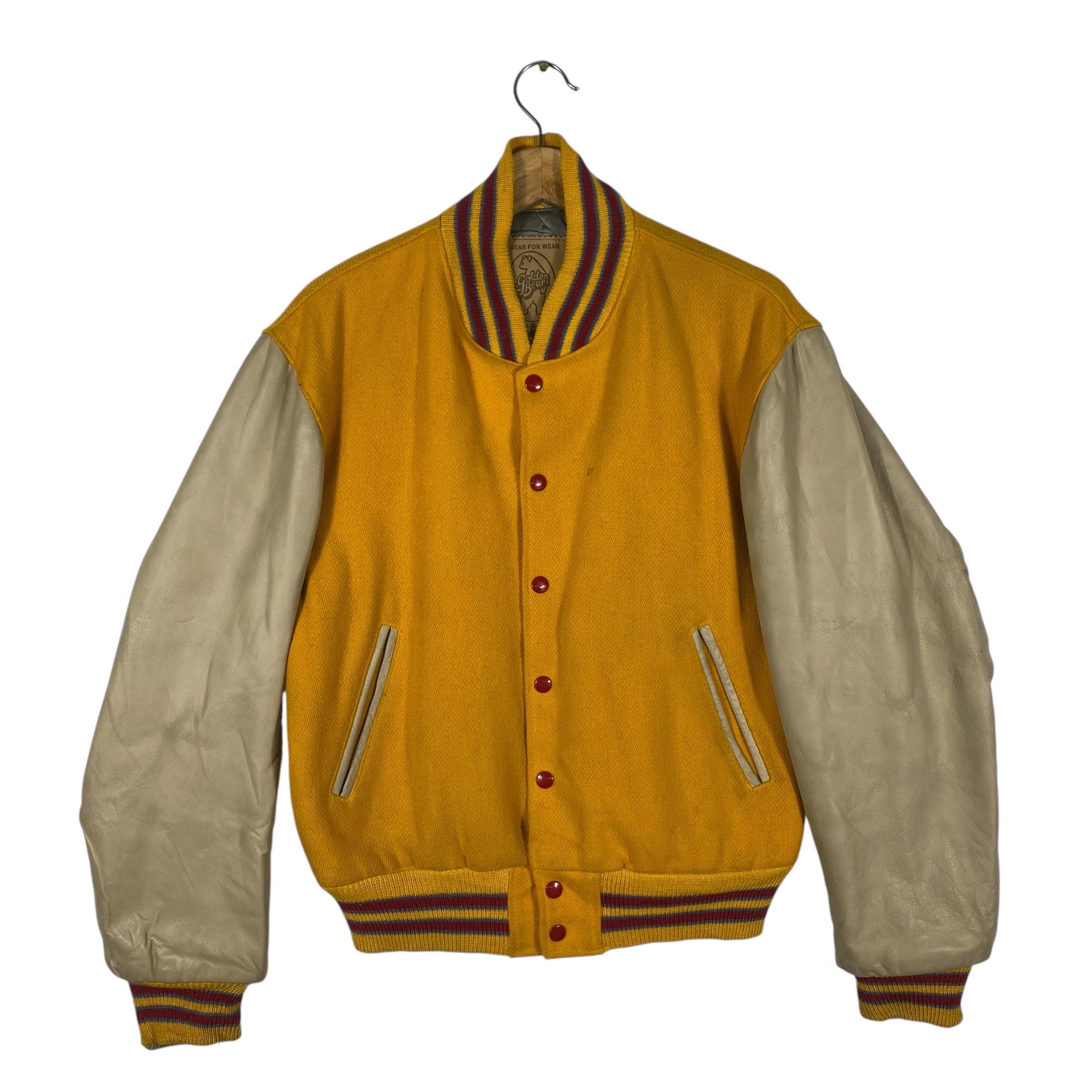 Golden Bear Vintage Leather Jacket - Etsy