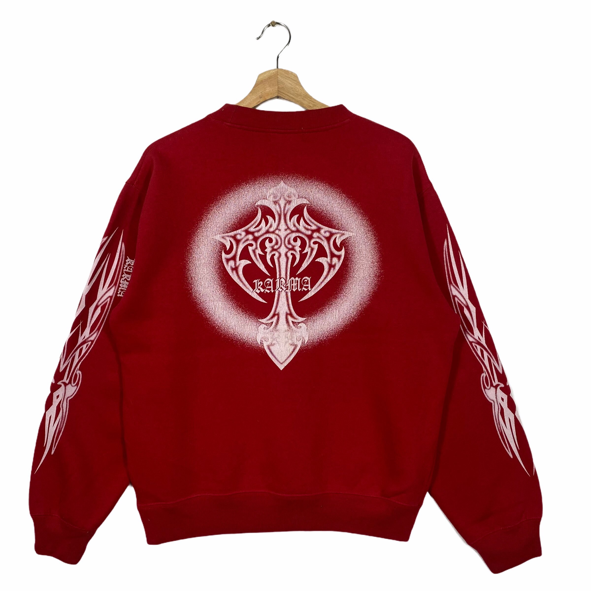 【関送込み】vintage lettered sweatshirt*ユニセックス/N240083 Vintage Japanese Brand Designer New Comers Colour Striped
