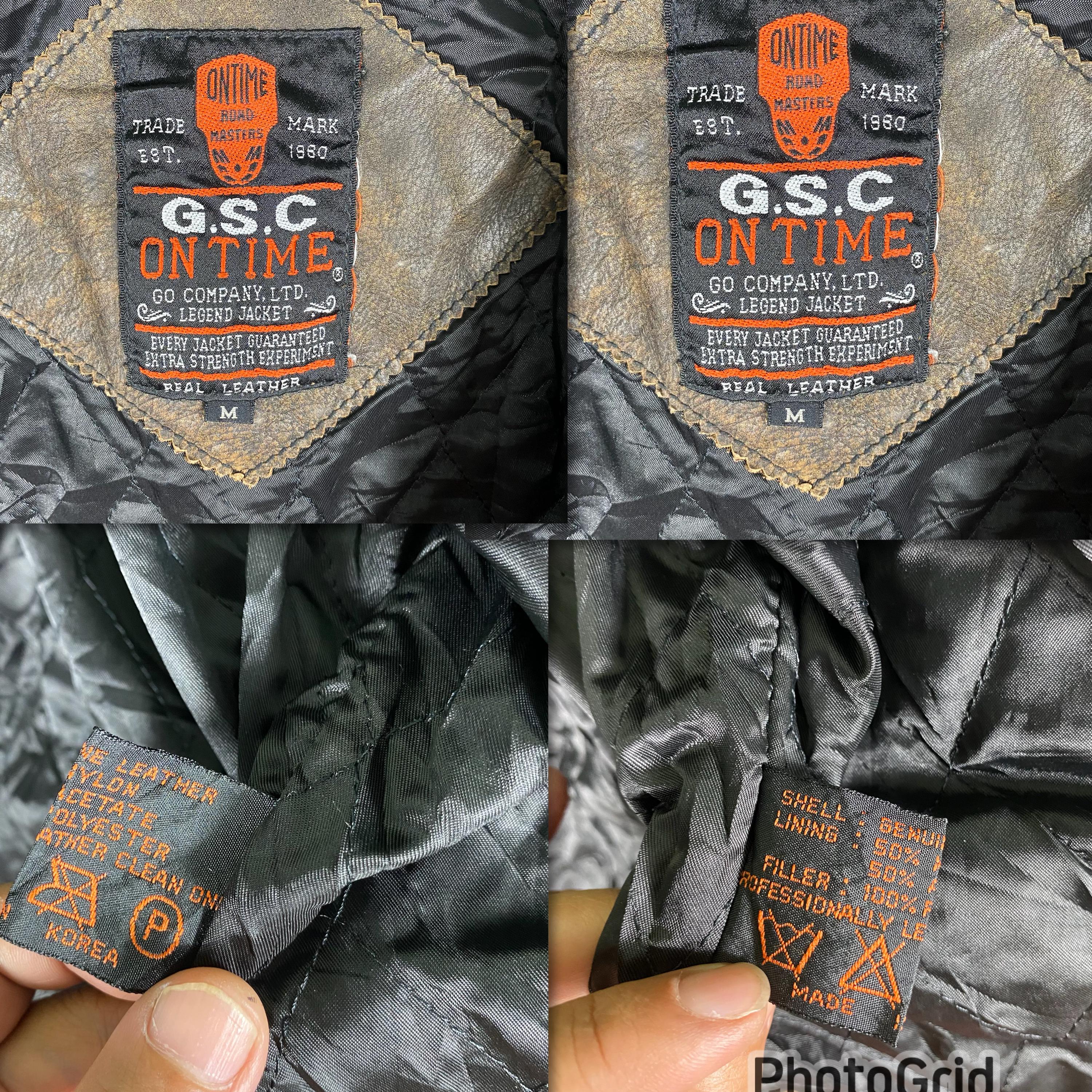 G.S.C ON TIME ヴィンテージ レザージャケット M G.S.C ON TIME レザージャケット 牛革 裏地キルティング M - メルカリ