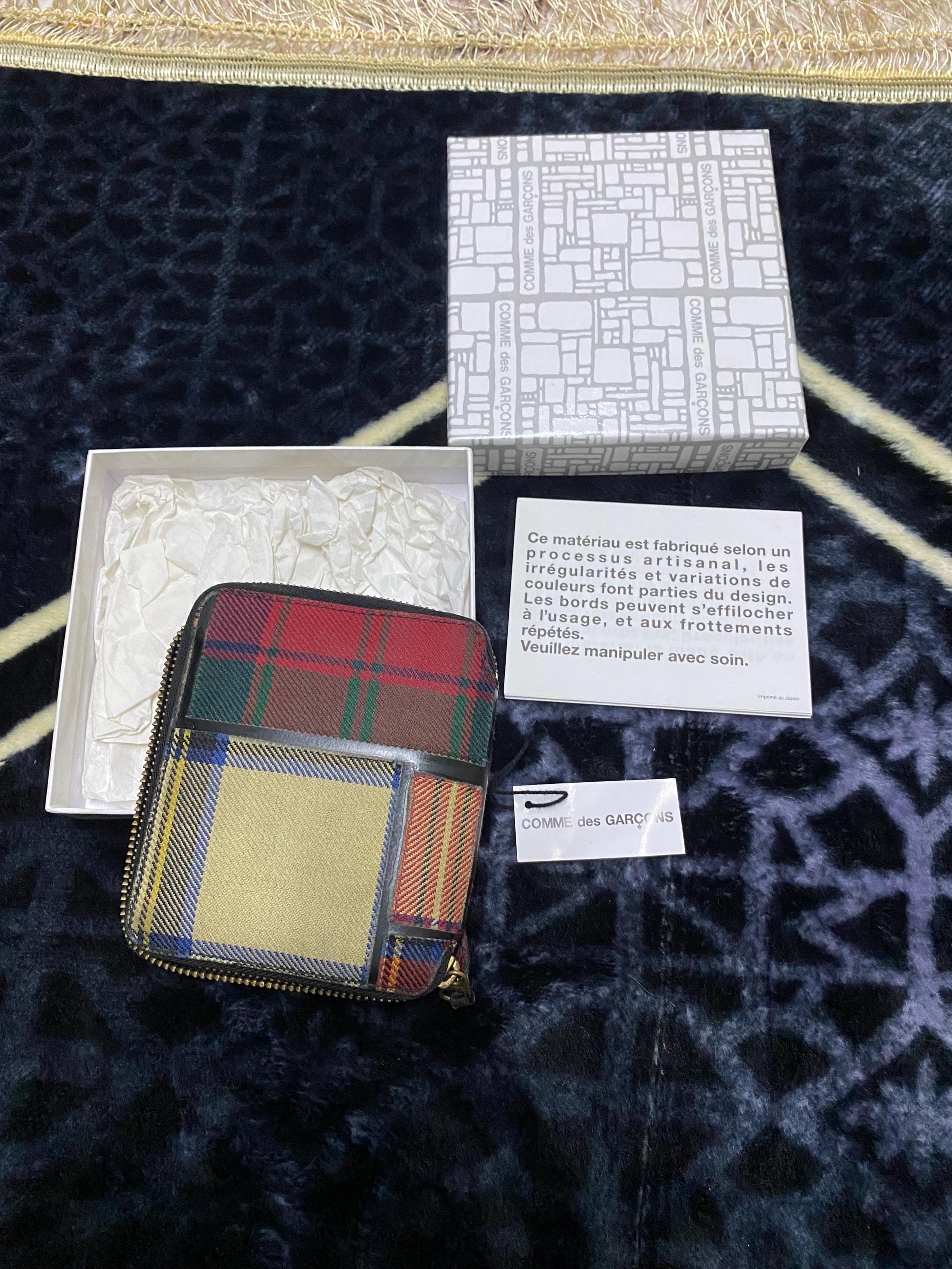 Comme Des Garcons Wallet Tartan Patchwork Red - Etsy
