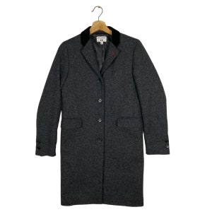 Vintage Ines De La Fressange Paris Wool Longcoat - Grey, Size M (Fits S)