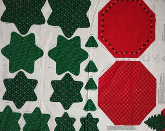 Retro//Vintage VIP Cranston Print Works USA SEW Christmas Stocking panel
