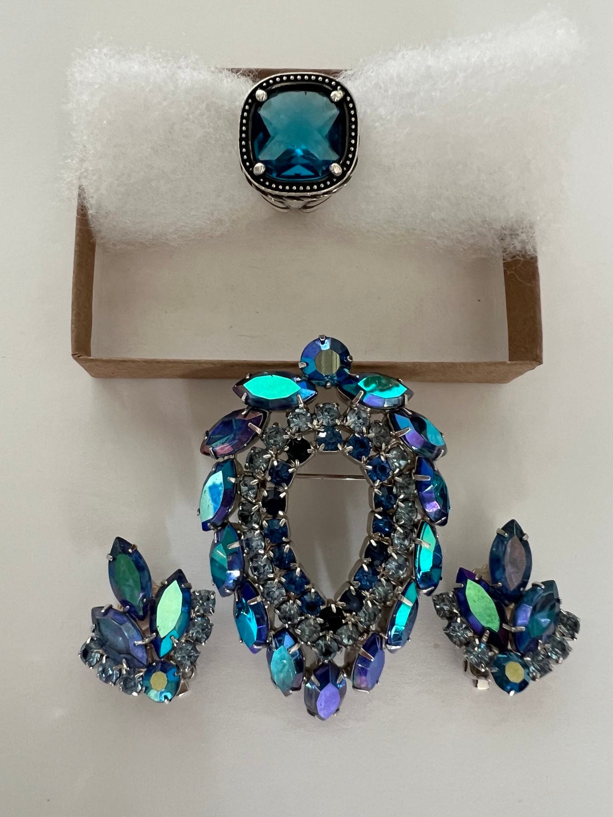 Juliana Blue Brooch - Etsy
