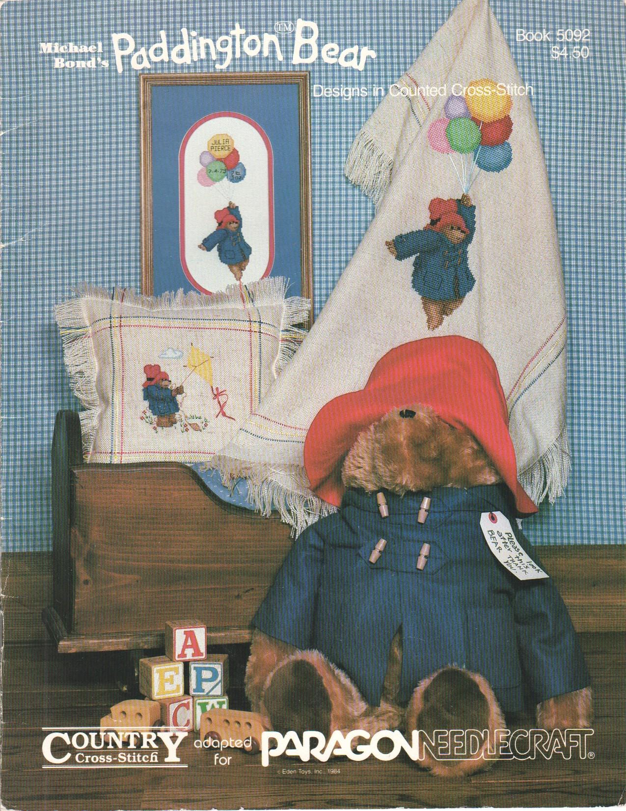 Paddington bear cross stitch - Etsy 日本