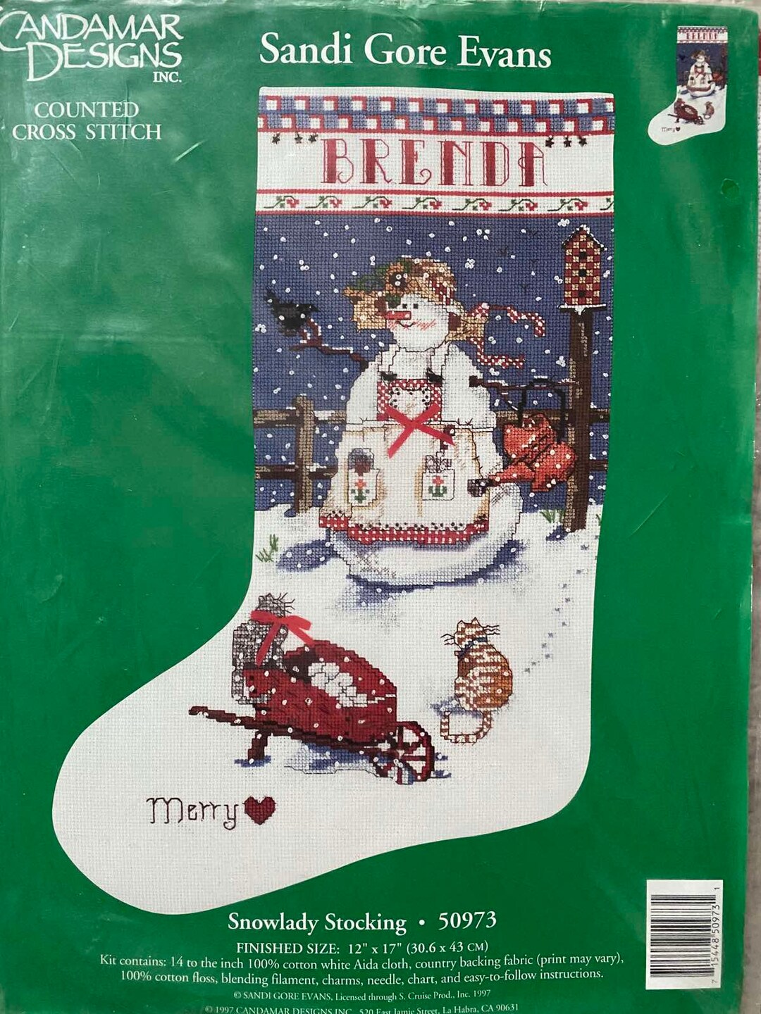 WATER KIKKER - Van Scharrenburg Kit Pt Croix Années 1990 NEUF Lanarte 29414 MVS EUR 24,00