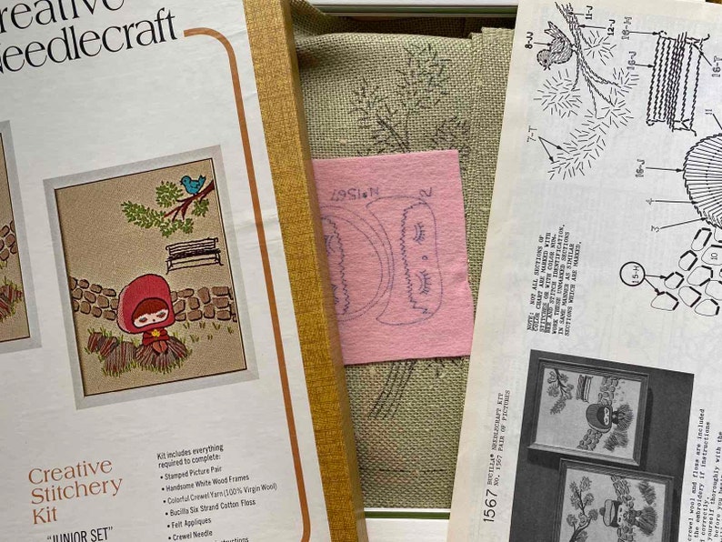 Junior Set Bucilla Creative Needlecraft Stitchery Kit 1567 Etsy