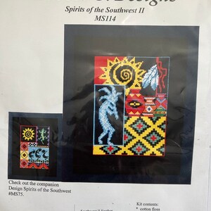 Bobbie G. Designs Spirits of the Southwest II MS114 Counted Cross Stitch Kit, Kokopelli