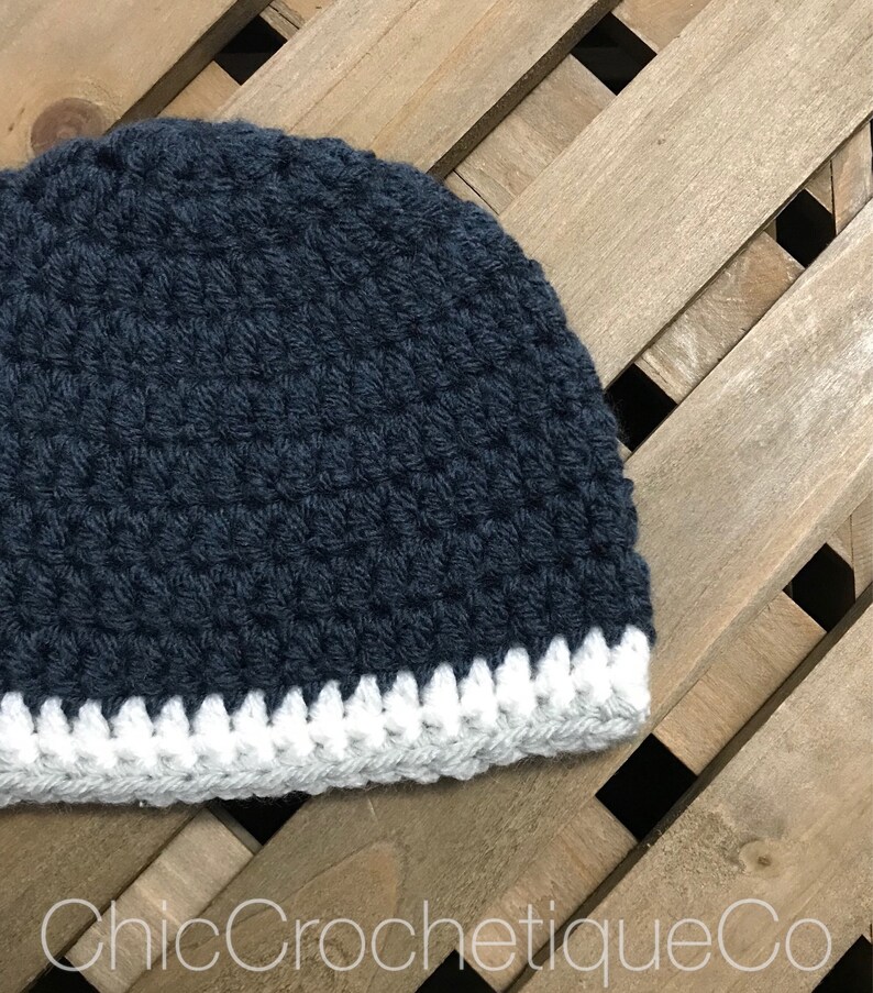 New Baby Gift Family Portrait Its a Boy Baby Shower Gift Navy Blue Beanie Wishing Well Present Baby Boy Beanie Hat Newborn Photo Prop