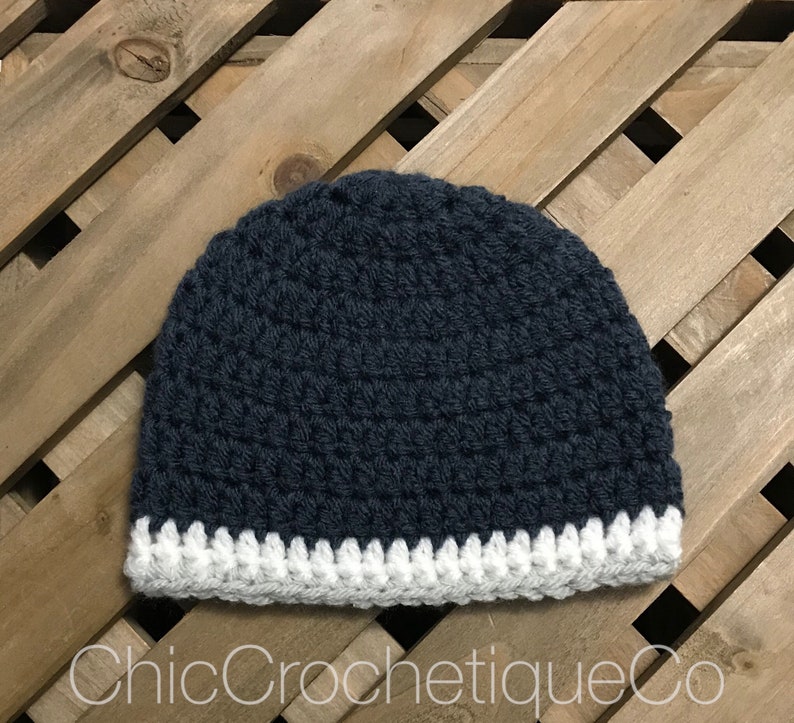New Baby Gift Family Portrait Its a Boy Baby Shower Gift Navy Blue Beanie Wishing Well Present Baby Boy Beanie Hat Newborn Photo Prop