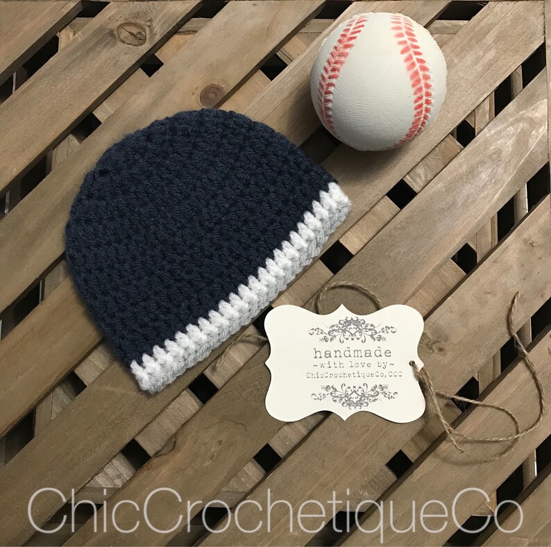 New Baby Gift Family Portrait Its a Boy Baby Shower Gift Navy Blue Beanie Wishing Well Present Baby Boy Beanie Hat Newborn Photo Prop