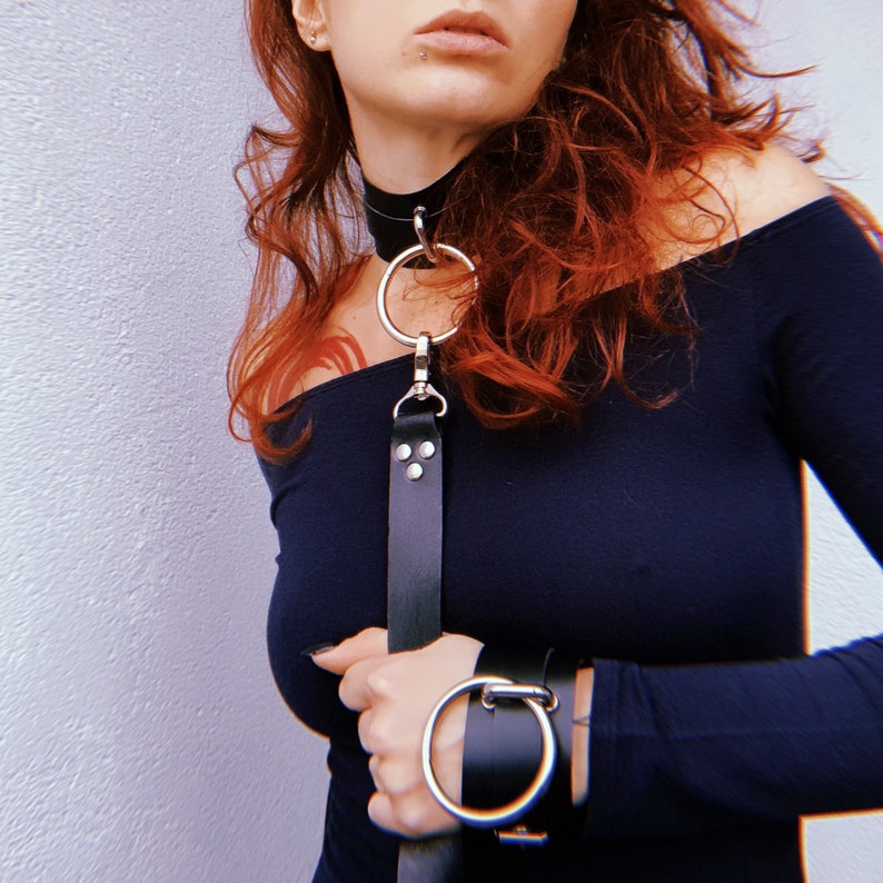 BDSM Gear for Women Submissive Collar and Leash Set Etsy