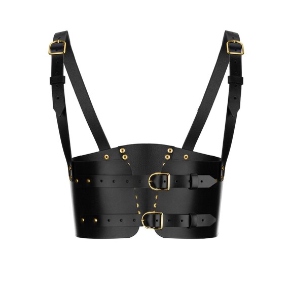 Corset Belt, Leather Underbust Corset, Harness Belt for 