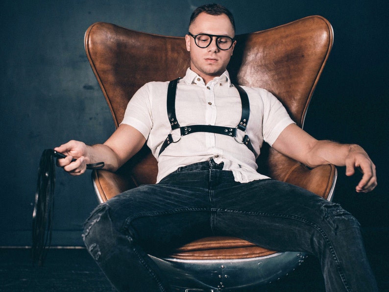 Leather Harness Men Bulldog Mens Harness