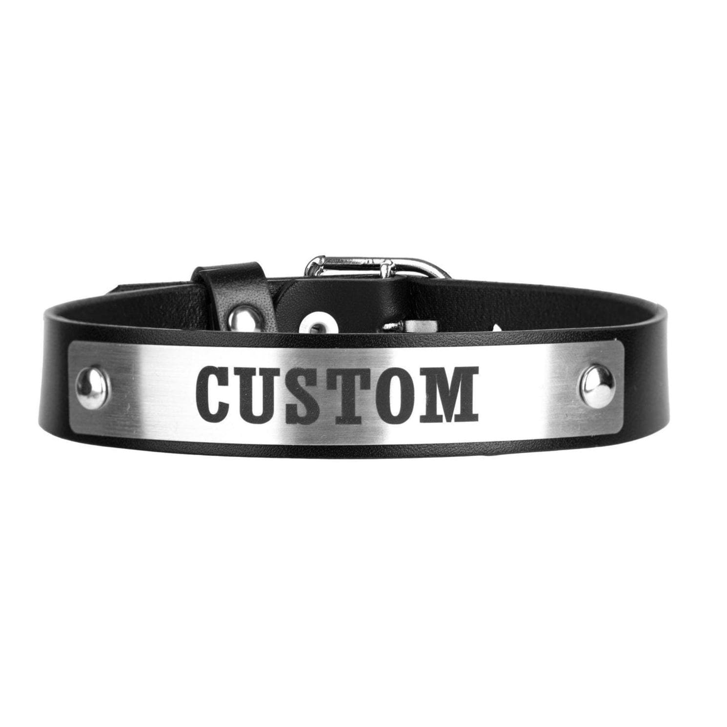Customized Choker BDSM Collar Leather Custom Choker Name Personalized