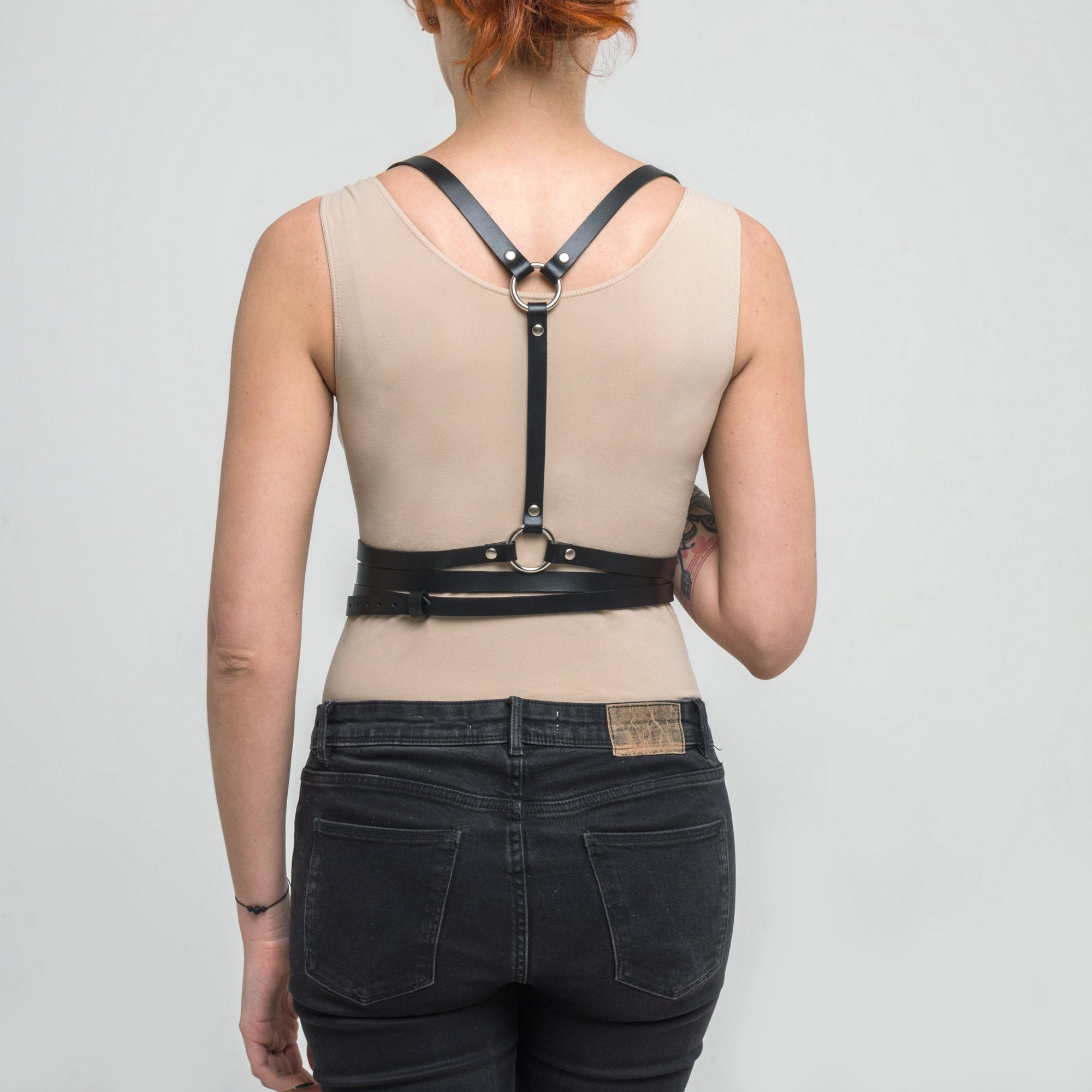 Leather Body Harness for Women / Waist Harness / Plus Size - Etsy