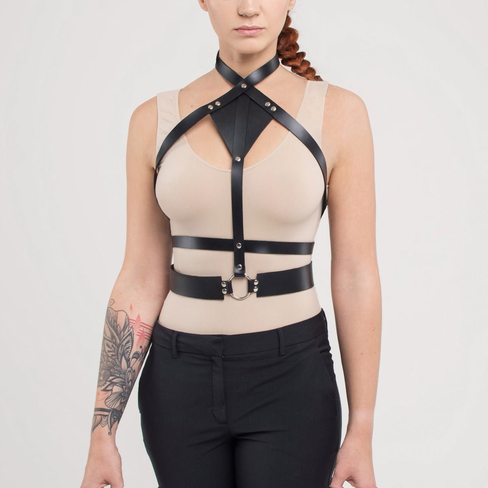 Leather Harness For Women Plus Size Harness Fashion Harness Etsy