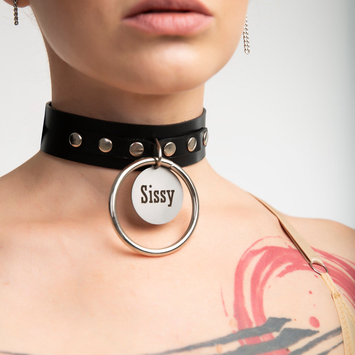 Custom BDSM Collar Sissy Collar for Submissive / Personalized Etsy