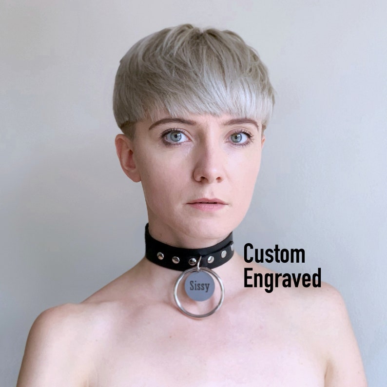 Custom BDSM Collar Sissy Collar for Submissive / Personalized Etsy