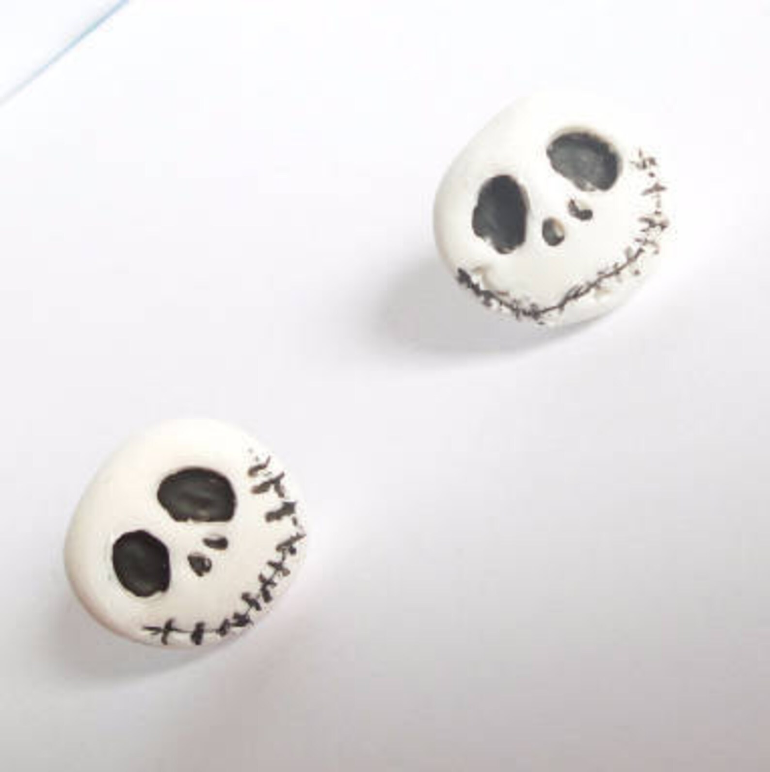 Jack Skellington Earrings Skeleton Studded Earrings Etsy
