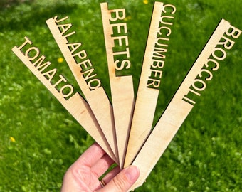 Eco Friendly Vegetable Herb Plant Stakes Garden Markers Spring gifts Home Aesthetic Vegetable Markers Herb Markers Plant Tags