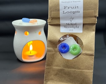 Fruit Loops Wax Melt | Bridal Shower Gift, Women's Birthday Gift, Spring Scent, Bakery, Sweet, Nostalgic, Breakfast
