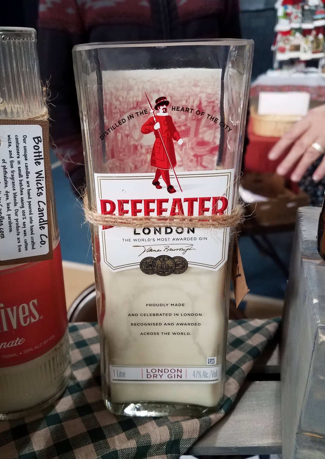 Beefeaters Gin Soy Candle Martini London Birthday Father's Day Unique