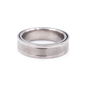 Stainless Steel Simple Band Design Wedding Band Gift For Graduation Birthday Father&#39;s Day Holidays Empty Space Outside Band For Engraving