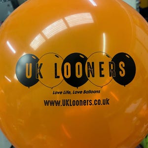 24&quot; UK Looners logo - 24 inch giant latex balloon 2ft 2foot Looner Looners Latex Fetish B2P S2P
