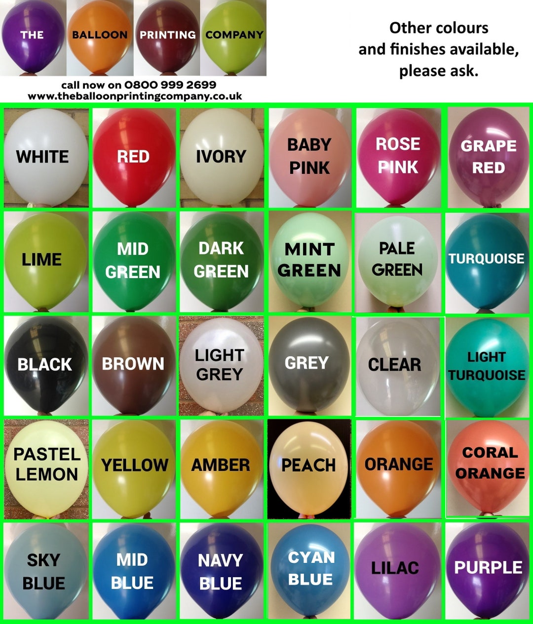 Lace Balloo Color 100 X Assorted Colour Belbal B95 11