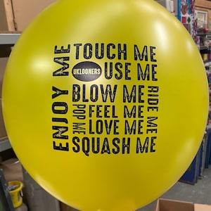 24&quot; Looner Collage - 24 inch giant latex balloon 2ft 2foot Looner Looners Latex Fetish B2P S2P