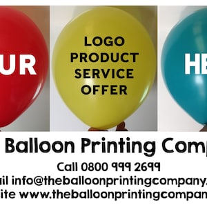 25 Printed Balloons, personalised balloon design. Perfect decoration for party, wedding, birthday, retirement, new born, any occasion.