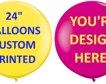 24 Zoll Bedruckte Ballons, personalisiertes Ballon-Design. Dekoration, Party, Hochzeit, Geburtstag, Ruhestand, Neugeborene, alle Gelegenheiten, 60 cm