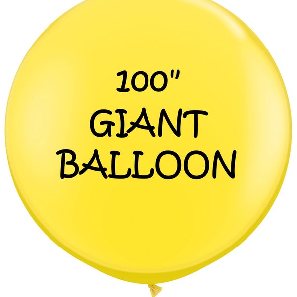 100" Latex Giant Big Balloon - Worlds Biggest Latex Balloons - One Hundred Inches. Looner UK Looners Interest