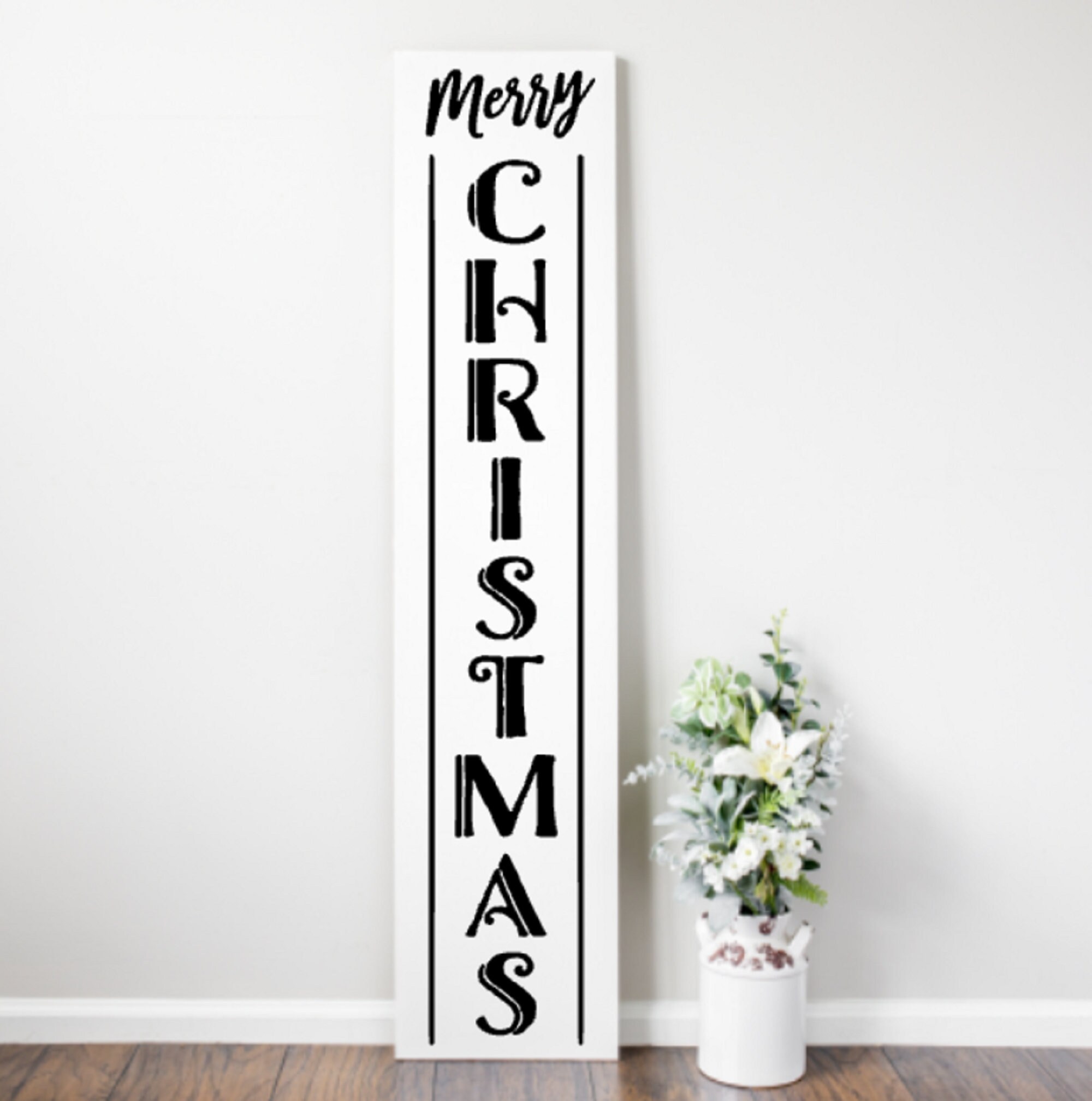 Merry Christmas Wooden Porch Sign - Etsy