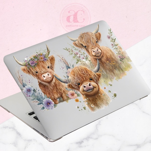 Highland Cow | Macbook Air 13 2020 | Macbook Pro 16 Case | Scottish cow | Macbook Air 13 case | Case for Mac | Macbook Pro 14 inch | Cute