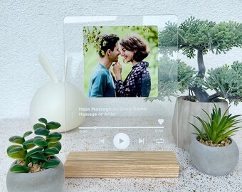 Custom Song Plaque: Personalized Photo & Music Gift