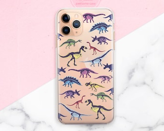 Dinosaurs iPhone Case: Protective Silicone Phone Cover Silicone Cover  for iPhone 17 Air 17 Pro Max 16 Pro 15 Pro 14 Pro 13 Pro Max Case