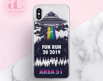 Fun Run 51 Area Iphone Xs Case Iphone X Case Ufo Iphone 7 Plus Etsy